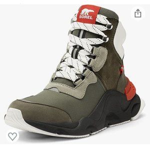 New Sorel Kinetic RNEGD Conquest Waterproof Alpine Tundra Black 10